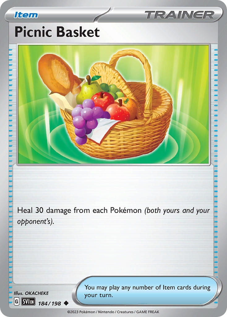 Picnic Basket⁣ - Scarlet & Violet⁣ (Uncommon)⁣ [184] English / Near Mint / Reverse-Holo Normal
