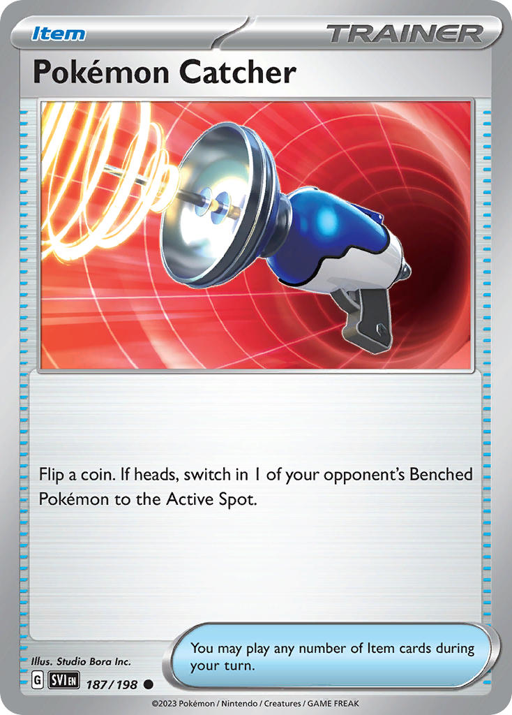 Pokémon Catcher⁣ - Scarlet & Violet⁣ (Common)⁣ [187] English / Near Mint / Reverse-Holo Normal