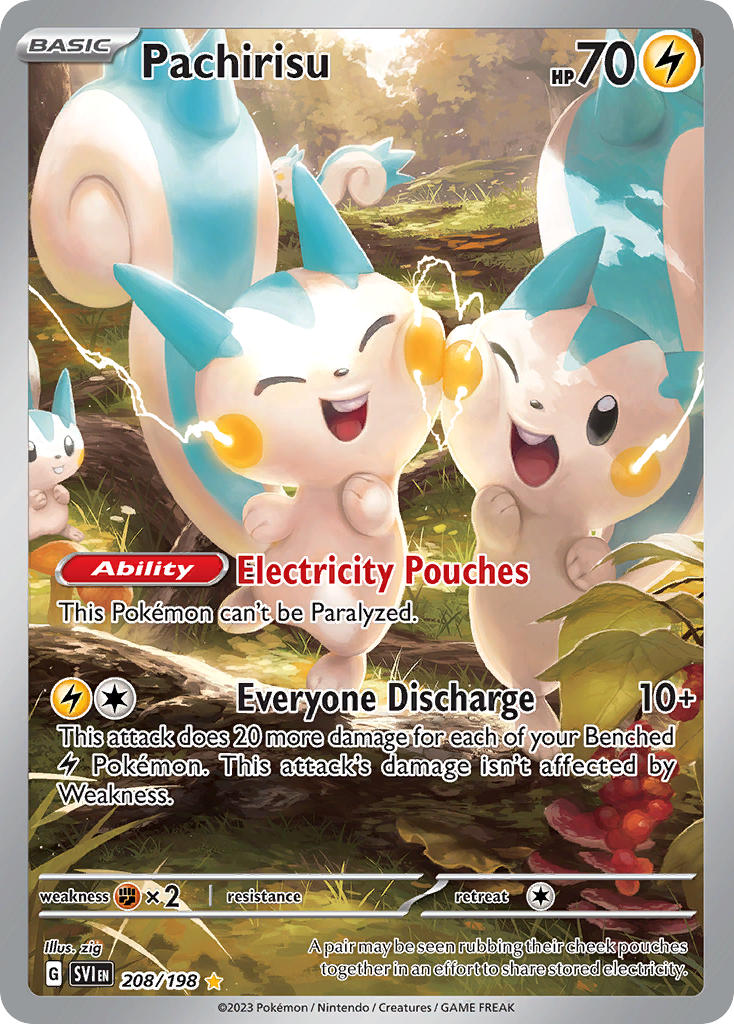Pachirisu - Scarlet & Violet (Illustration Rare) [SVI-208] English / Near Mint / Normal