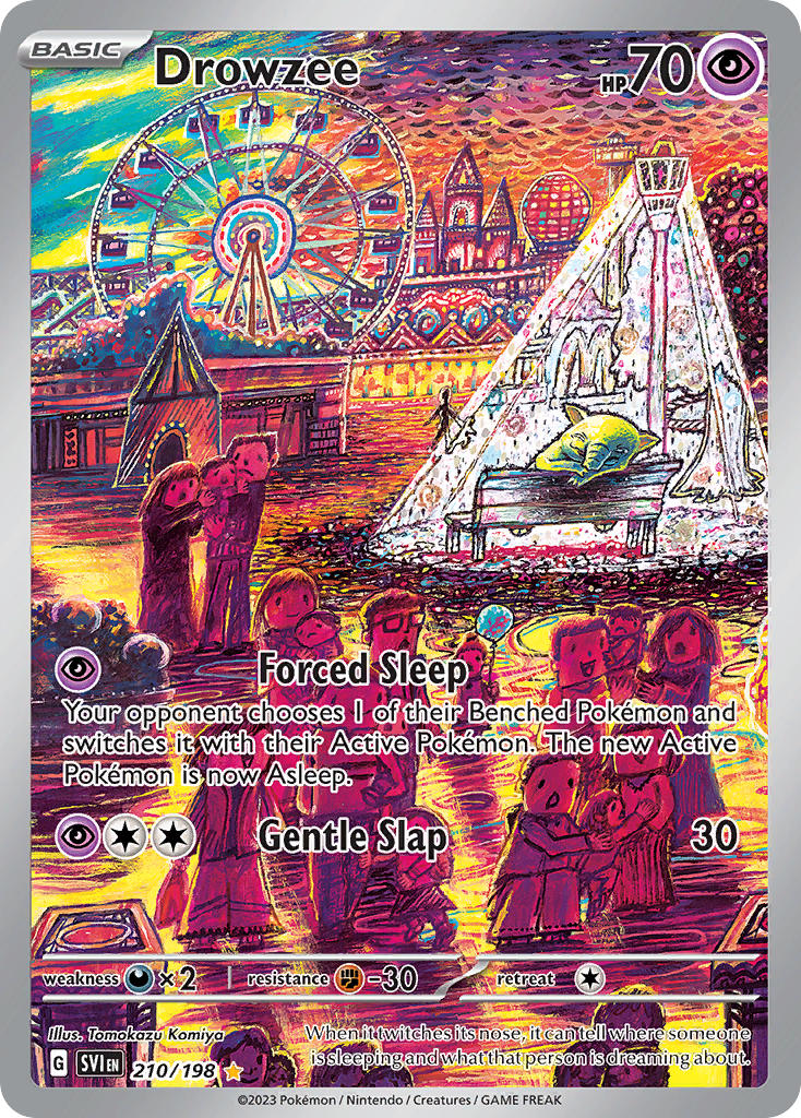 Drowzee⁣ - Scarlet & Violet⁣ (Illustration Rare)⁣ [210] English / Near Mint / Normal