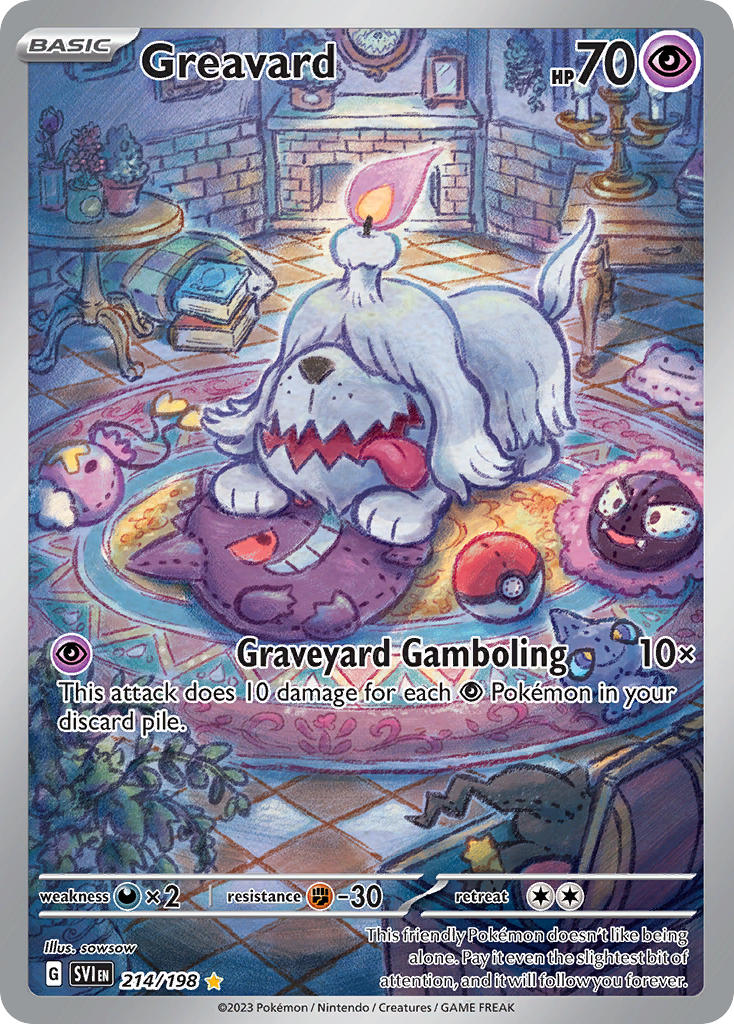 Greavard⁣ - Scarlet & Violet⁣ (Illustration Rare)⁣ [214] English / Near Mint / Normal