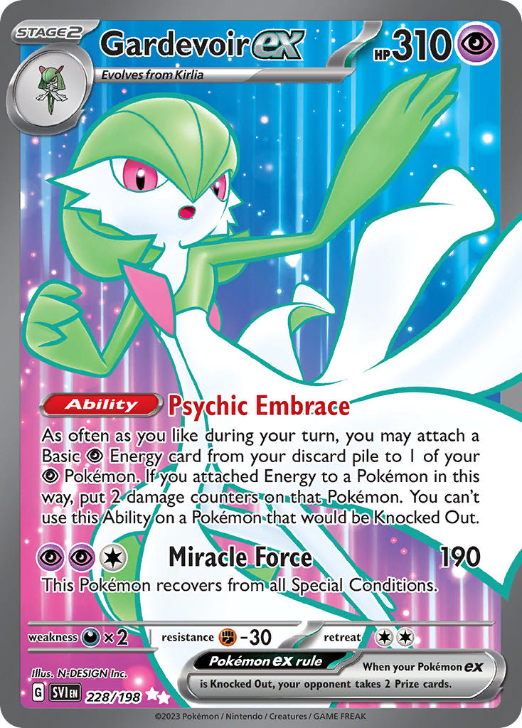 Gardevoir ex⁣ - Scarlet & Violet⁣ (Ultra Rare)⁣ [228] English / Near Mint / Normal