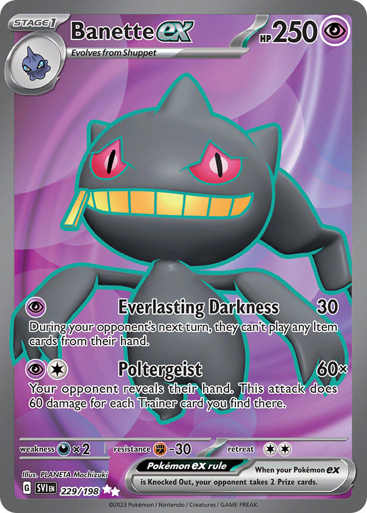 Banette ex⁣ - Scarlet & Violet⁣ (Ultra Rare)⁣ [229] English / Near Mint / Normal