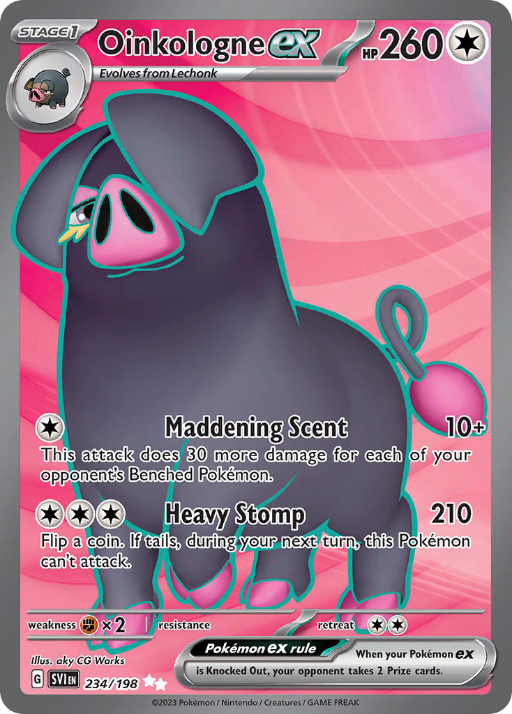 Oinkologne ex⁣ - Scarlet & Violet⁣ (Ultra Rare)⁣ [234] English / Near Mint / Normal