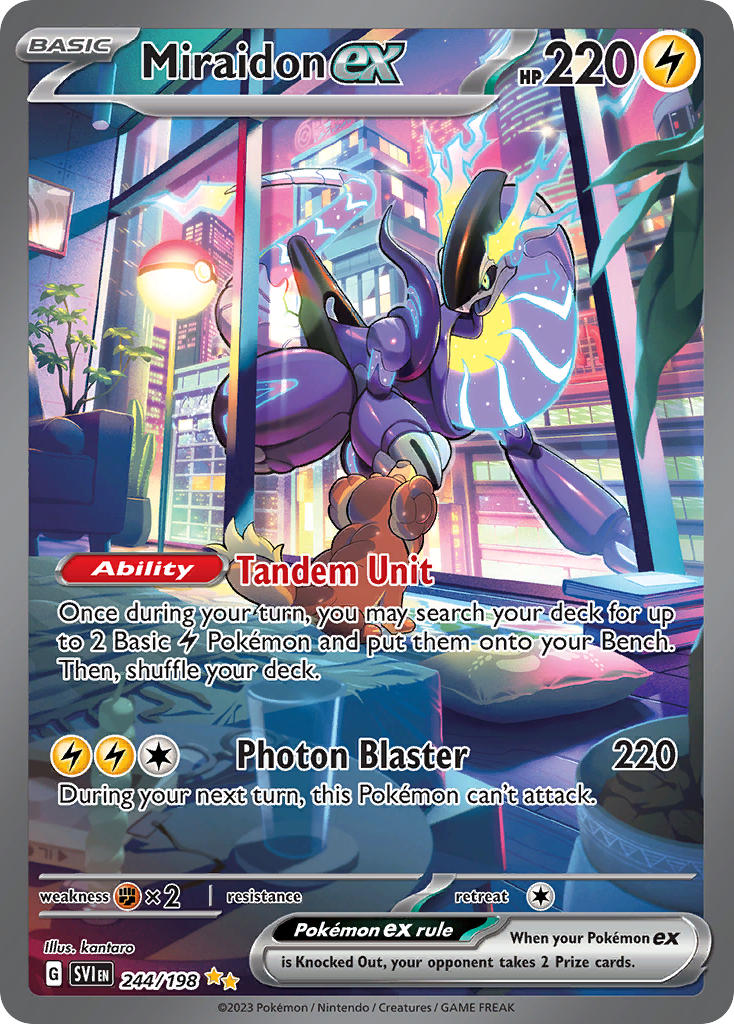 Miraidon ex⁣ - Scarlet & Violet⁣ (Special Illustration Rare)⁣ [244] English / Excellent / Normal
