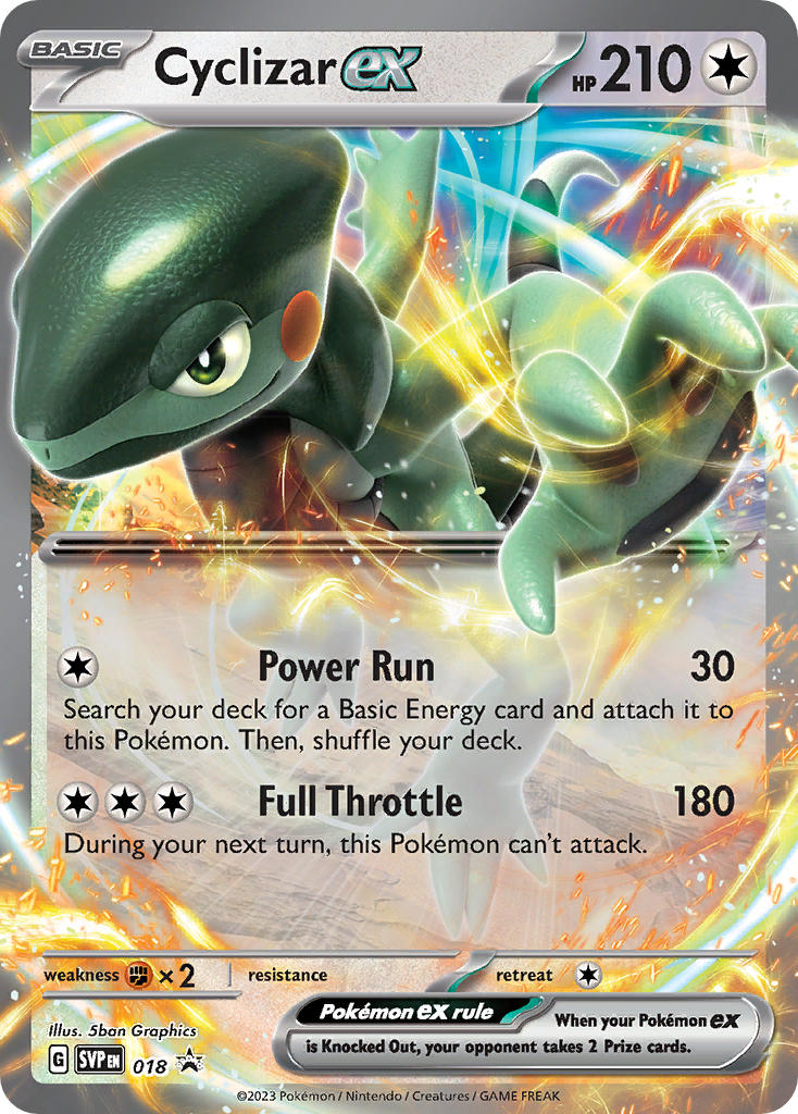Cyclizar ex⁣ - SV Black Star Promos⁣ (Promo)⁣ [018] English / Near Mint / Normal