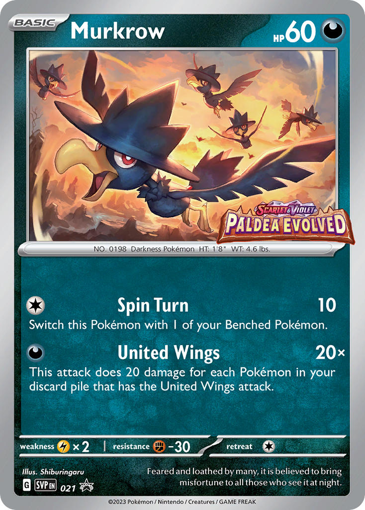 Murkrow⁣ - SV Black Star Promos⁣ (Promo)⁣ [021] English / Near Mint / Normal