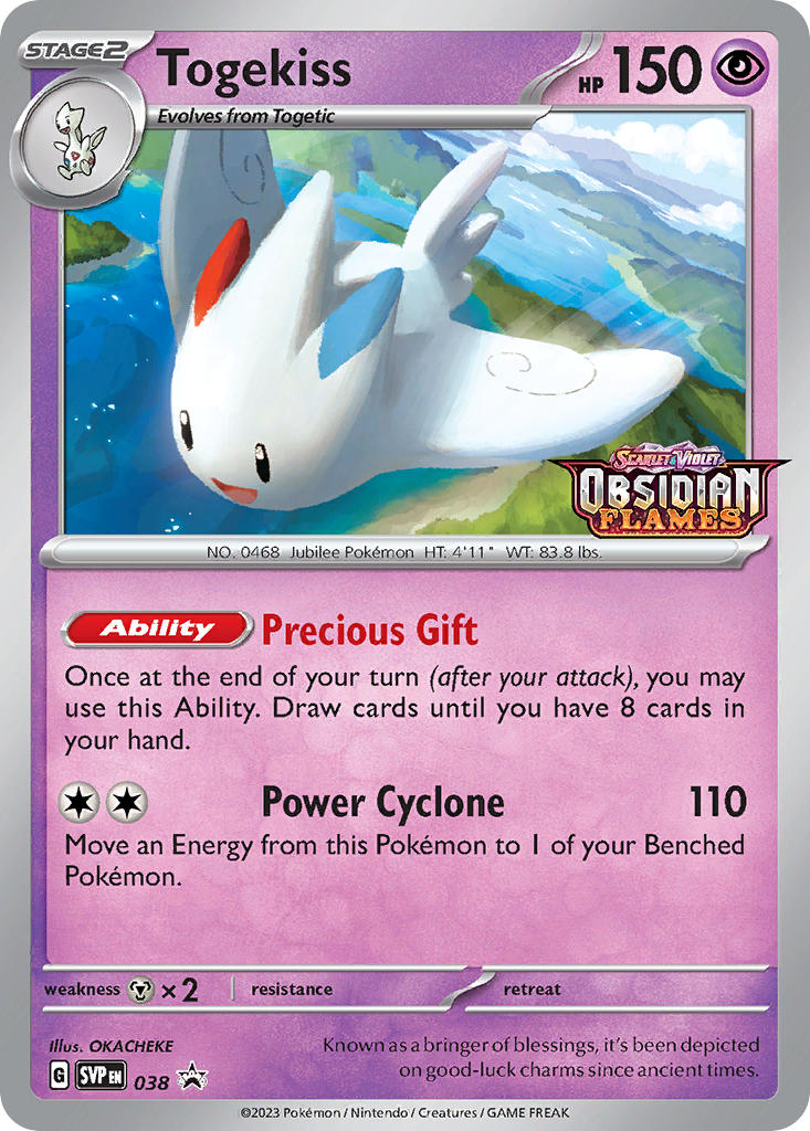 Togekiss - SV Black Star Promos (Promo) [SVP-038] English / Near Mint / Normal