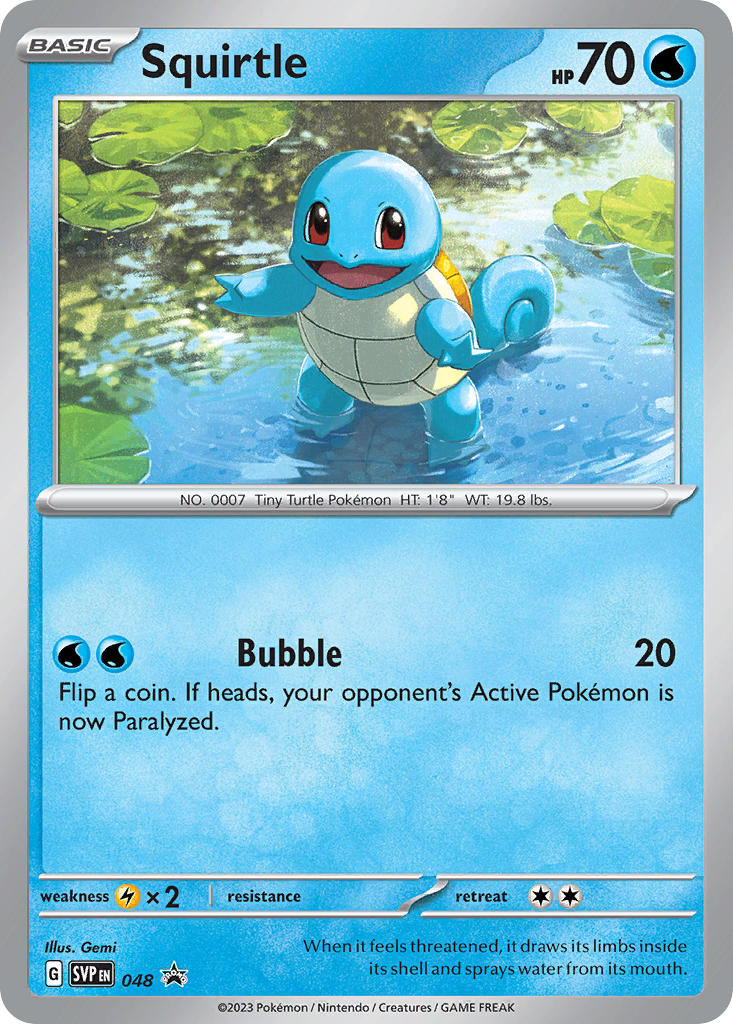 Squirtle⁣ - SV Black Star Promos⁣ (Promo)⁣ [048] English / Near Mint / Normal