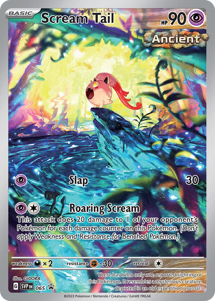 Scream Tail⁣ - SV Black Star Promos⁣ (Promo)⁣ [065] English / Near Mint / Normal