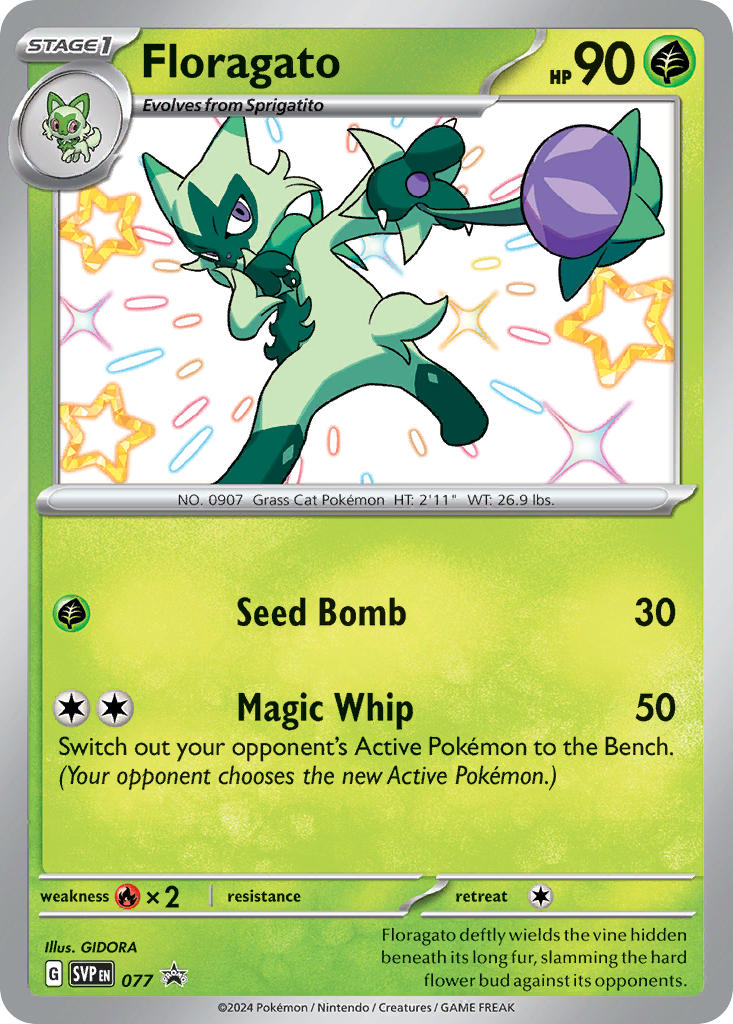 Floragato⁣ - SV Black Star Promos⁣ (Promo)⁣ [077] English / Near Mint / Normal