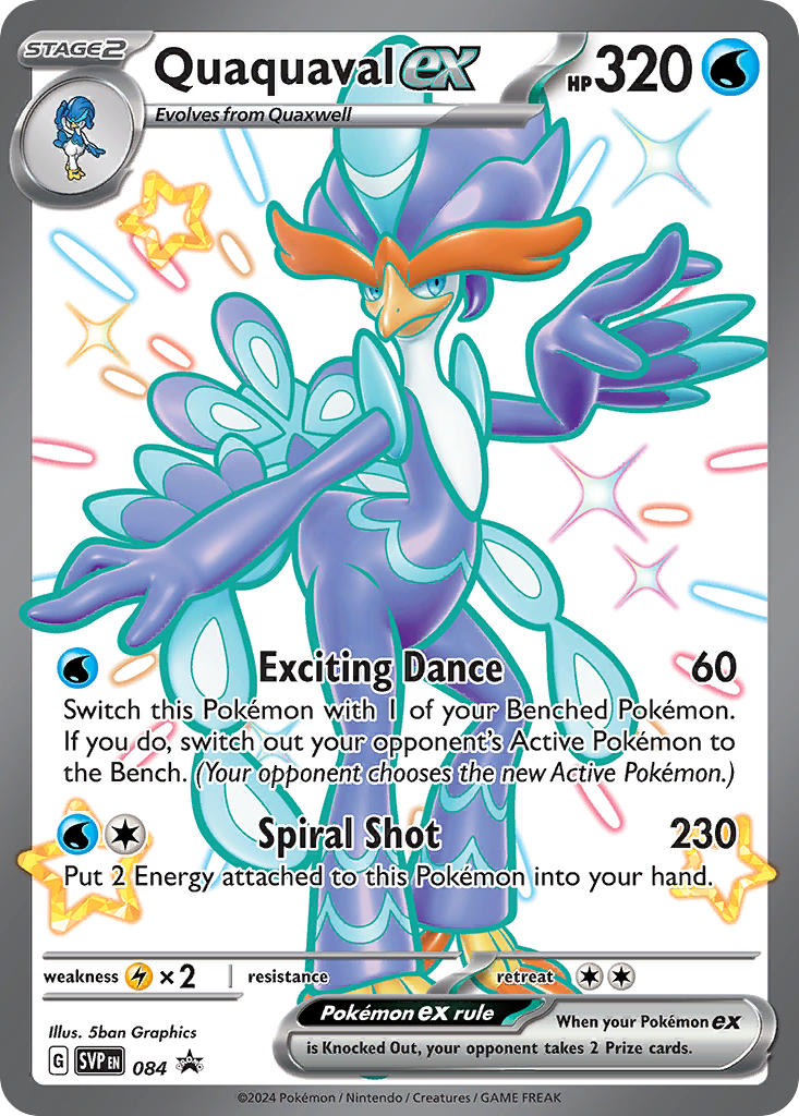 Quaquaval ex⁣ - SV Black Star Promos⁣ (Promo)⁣ [084] English / Near Mint / Normal