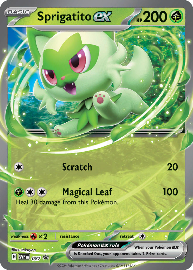 Sprigatito ex⁣ - SV Black Star Promos⁣ (Promo)⁣ [087] English / Near Mint / Normal