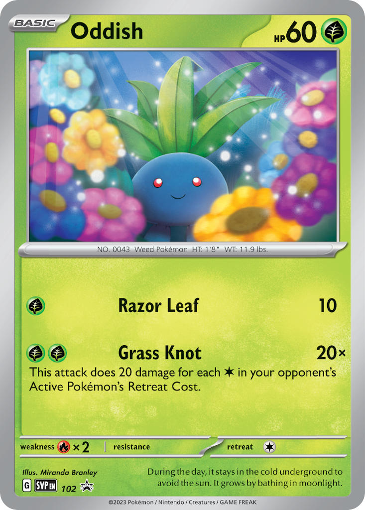 Oddish - SV Black Star Promos (Promo) [SVP-102] English / Near Mint / Normal