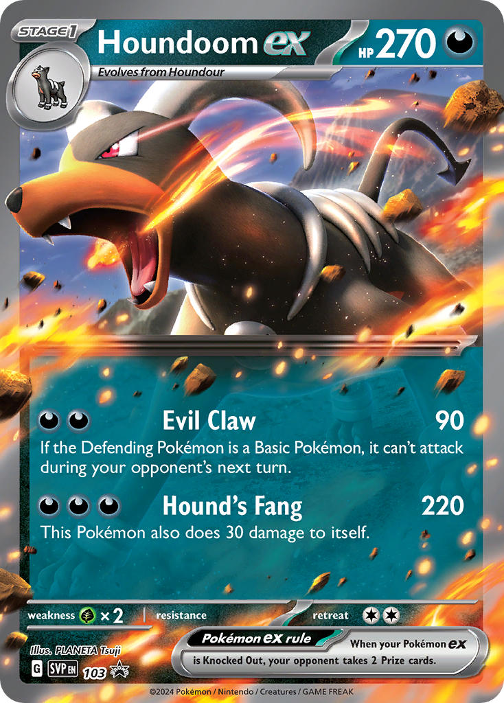 Houndoom ex - SV Black Star Promos (Promo) [SVP-103] English / Near Mint / Normal