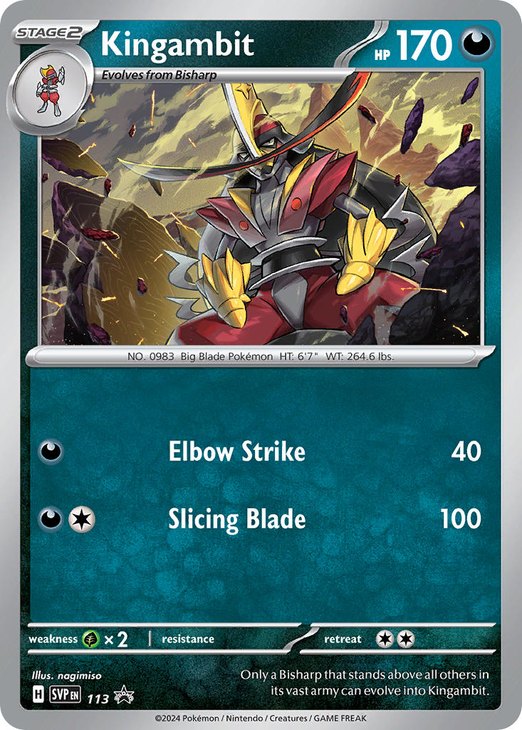 Kingambit - SV Black Star Promos (Promo) [SVP-113] English / Near Mint / Normal