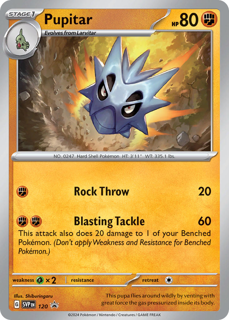 Pupitar⁣ - SV Black Star Promos⁣ (Promo)⁣ [120] English / Near Mint / Normal