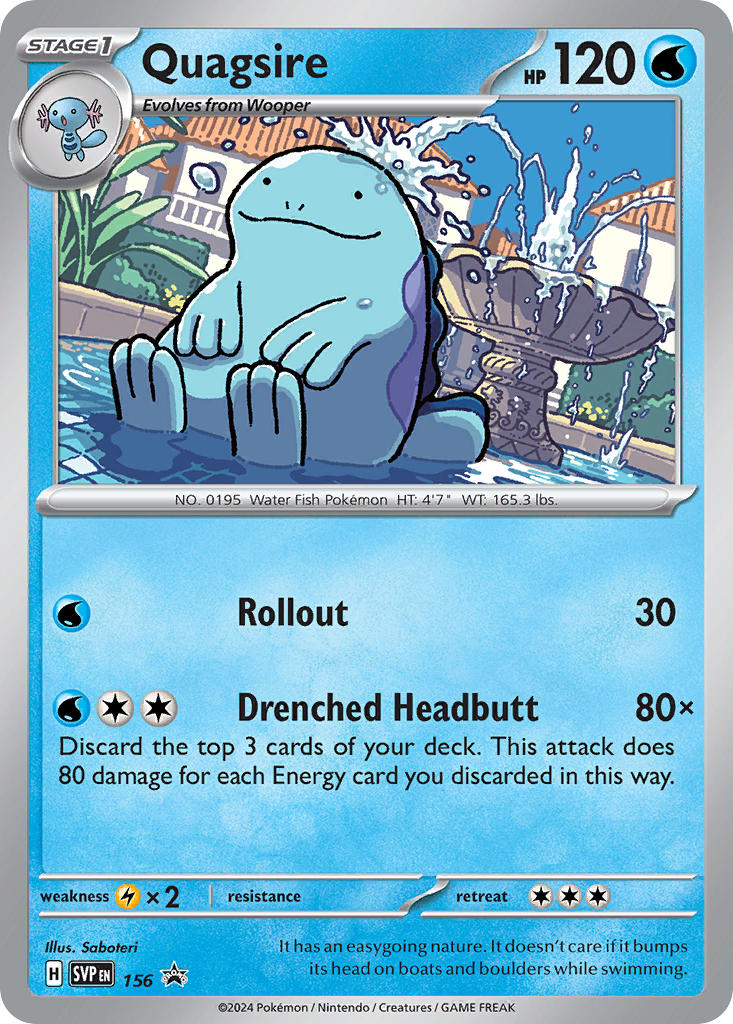 Quagsire⁣ - SV Black Star Promos⁣ (Promo)⁣ [156] English / Near Mint / Normal