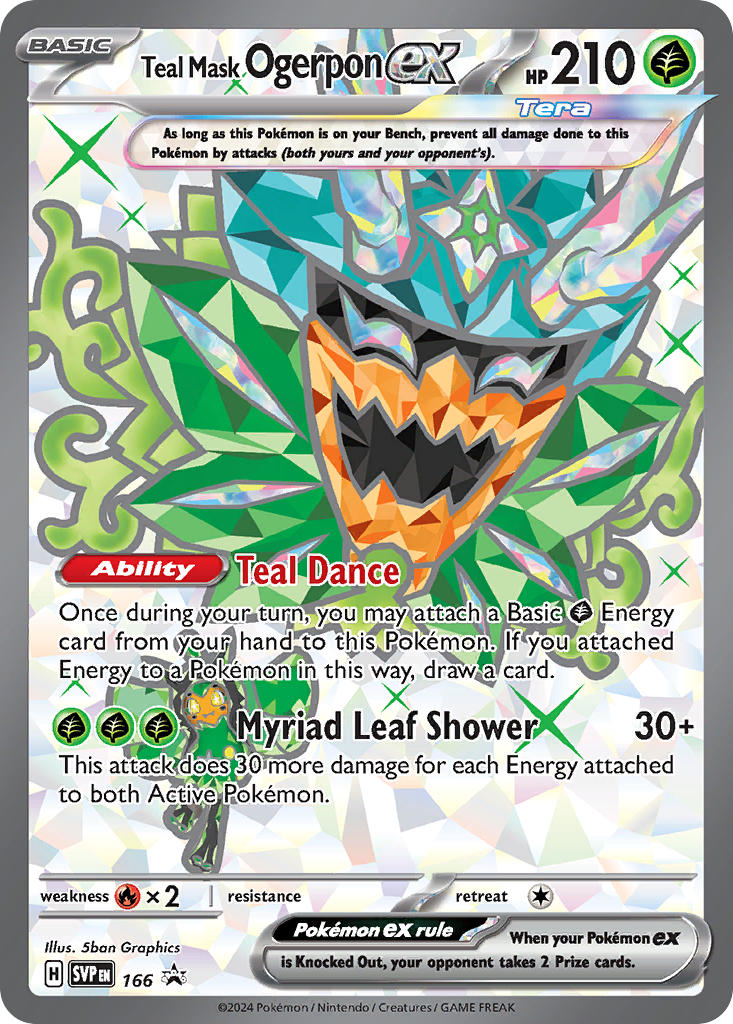 Teal Mask Ogerpon ex - SV Black Star Promos (Promo) [SVP-166] English / Near Mint / Normal