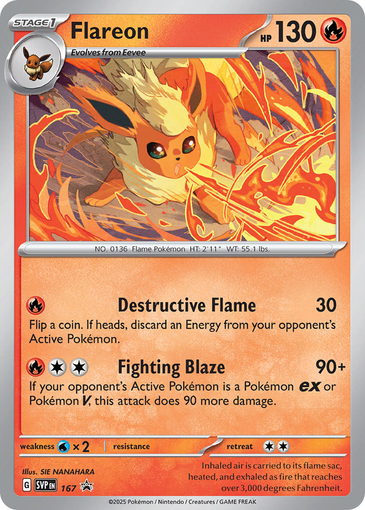 Flareon⁣ - SV Black Star Promos⁣ (Promo)⁣ [167] English / Near Mint / Normal