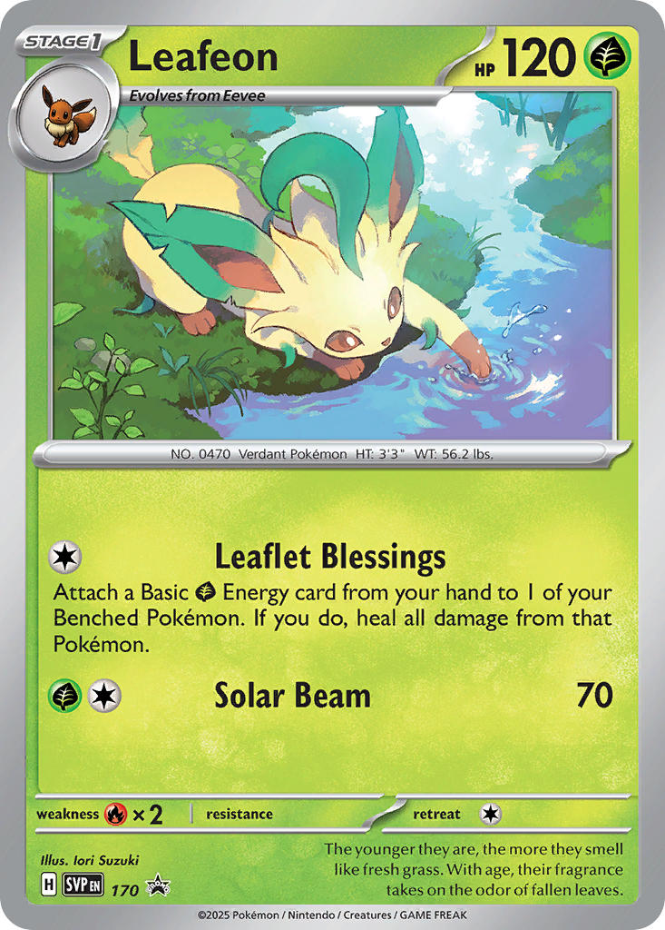 Leafeon⁣ - SV Black Star Promos⁣ (Promo)⁣ [170] English / Near Mint / Normal