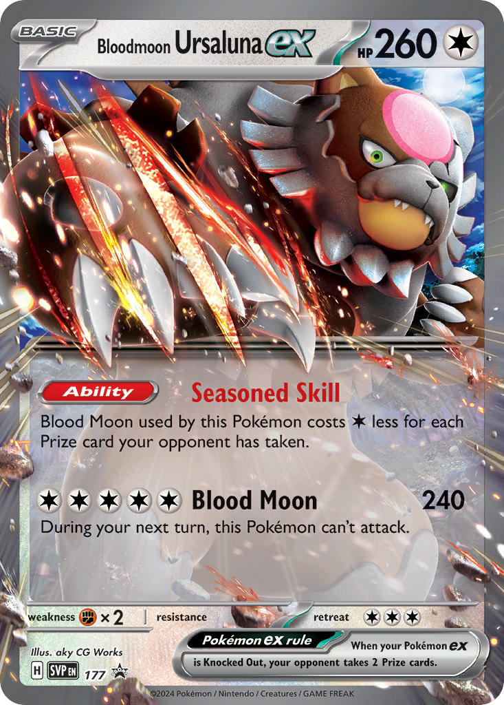 Bloodmoon Ursaluna ex - SV Black Star Promos (Promo) [SVP-177] English / Near Mint / Normal