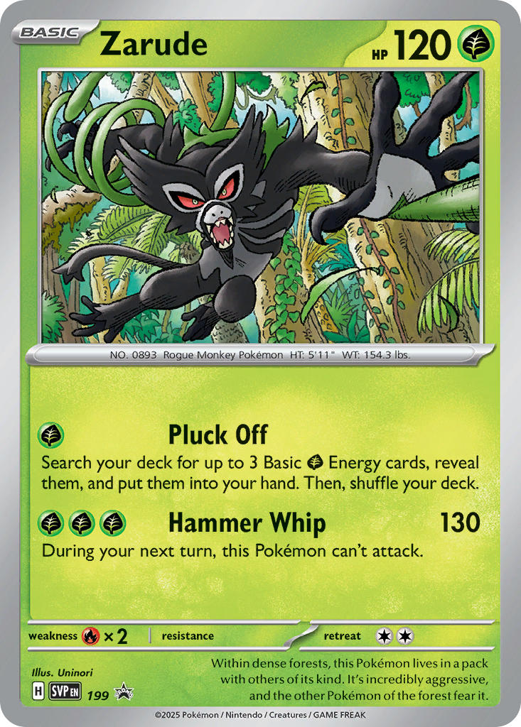 Zarude - SV Black Star Promos (Promo) [SVP-199] English / Near Mint / Normal