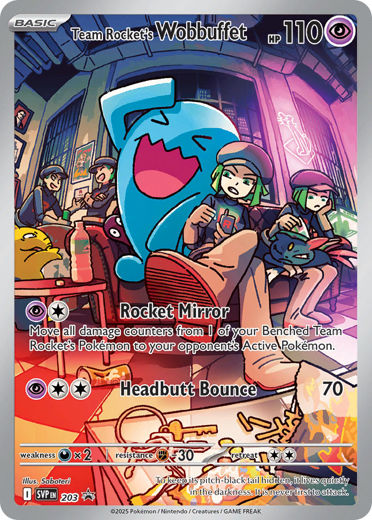Team Rocket's Wobbuffet - SV Black Star Promos (Promo) [SVP-203] English / Near Mint / Normal