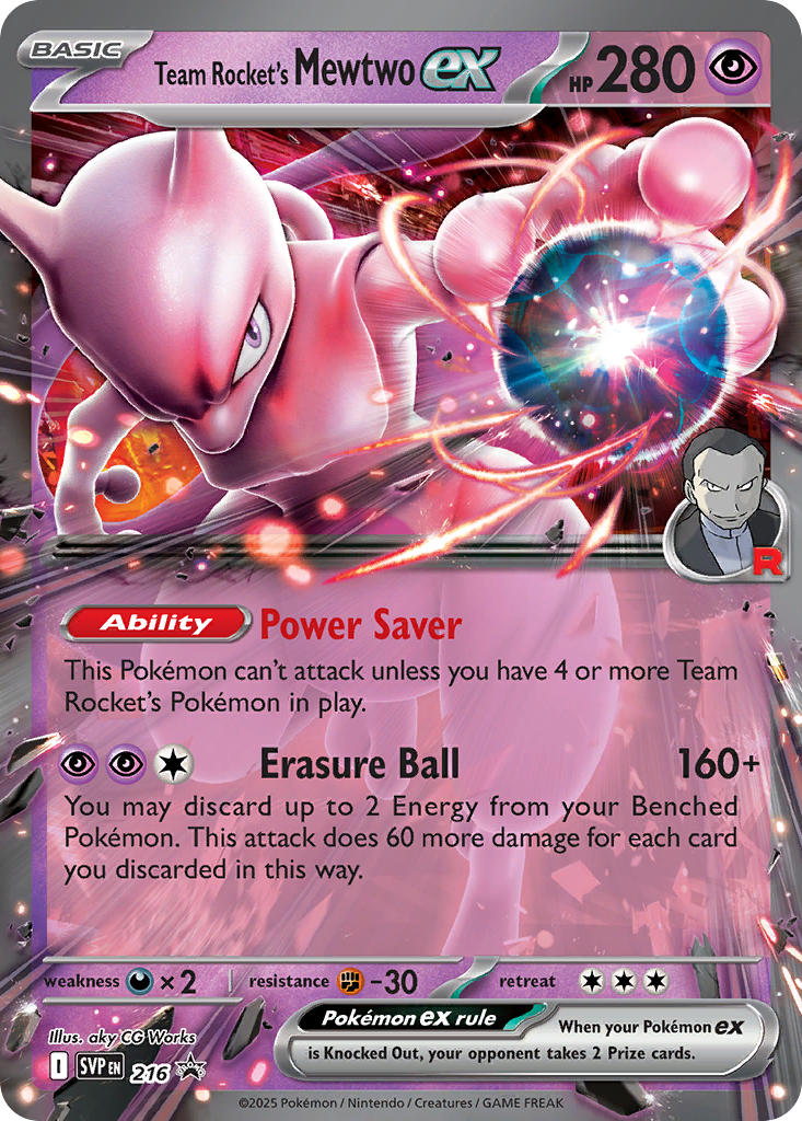 Team Rocket's Mewtwo ex - SV Black Star Promos (Promo) [SVP-216] English / Near Mint / Normal