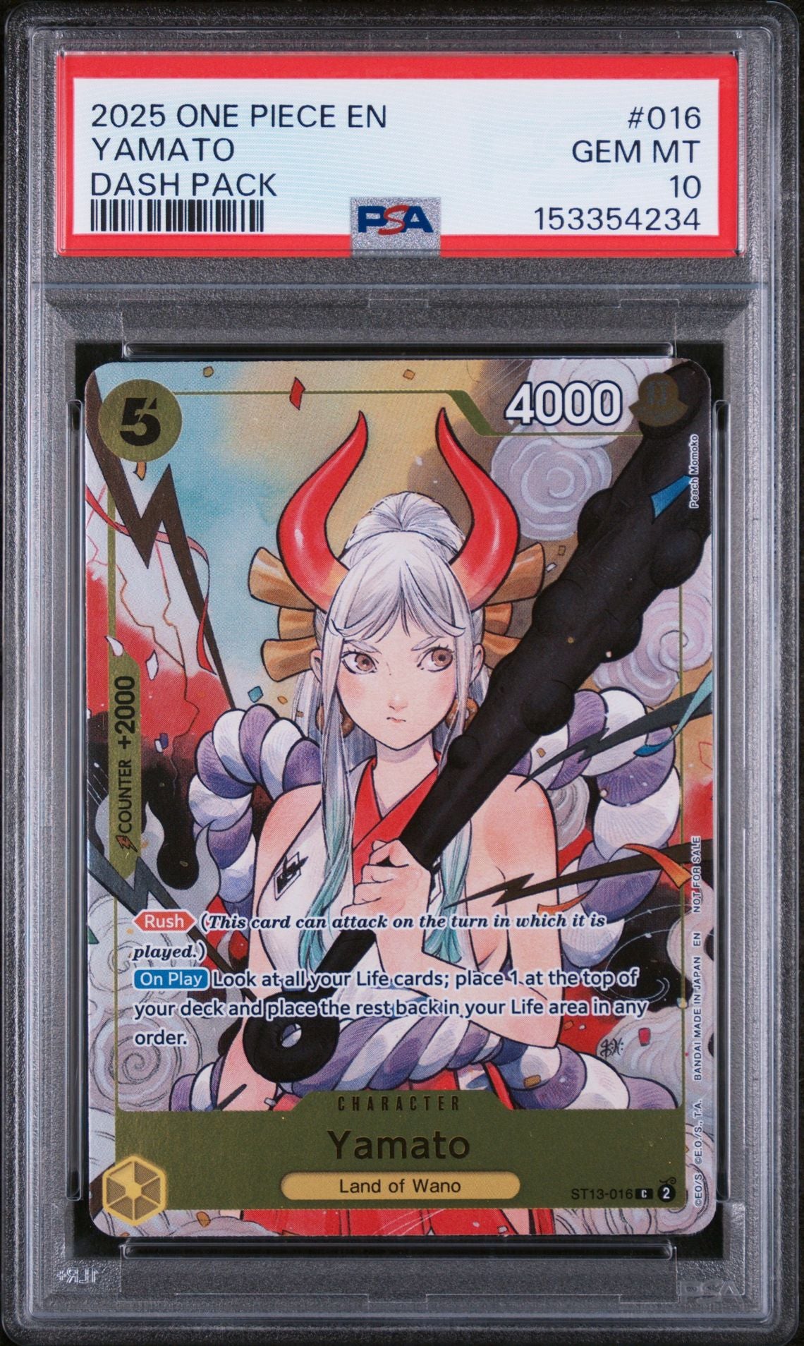 Yamato #016 Dash Pack PSA 10 - forside