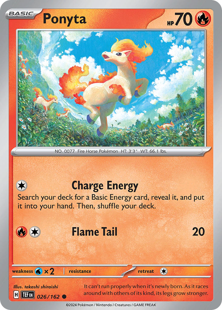Ponyta⁣ - Temporal Forces⁣ (Common)⁣ [026]