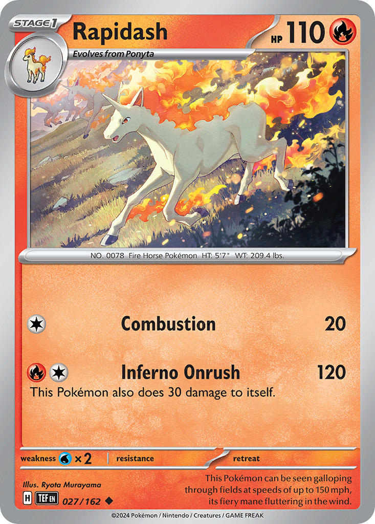 Rapidash⁣ - Temporal Forces⁣ (Uncommon)⁣ [027]