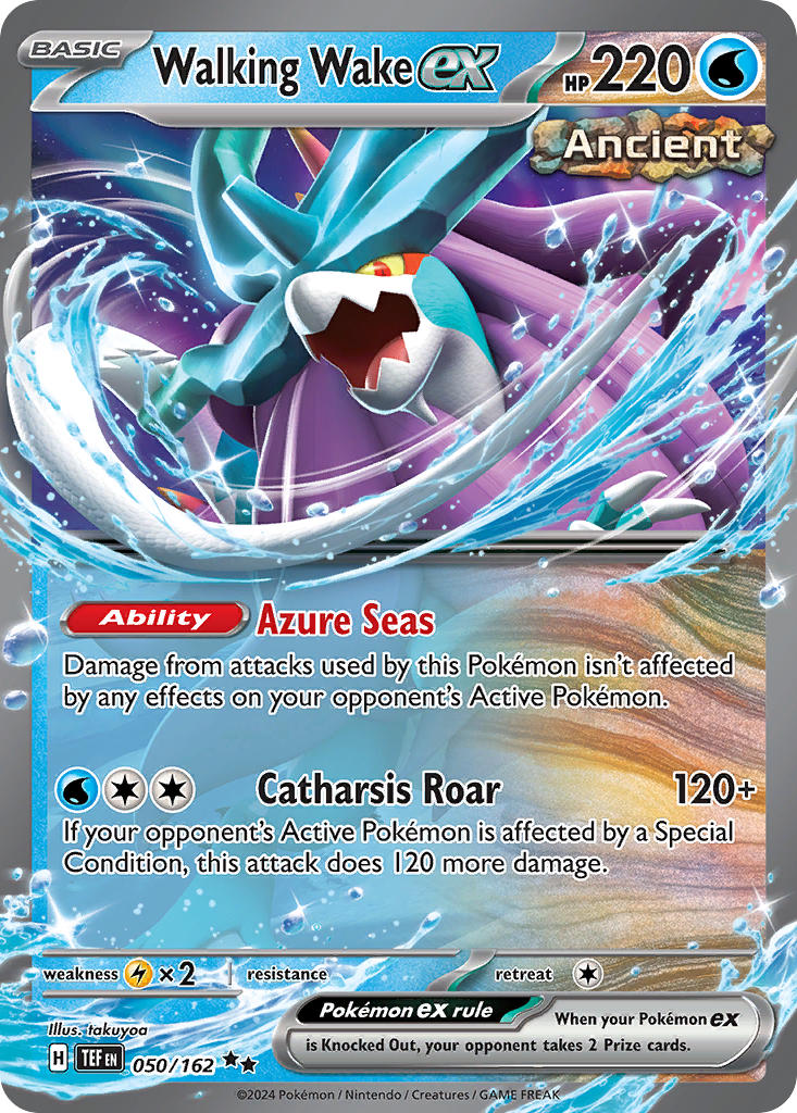Walking Wake ex⁣ - Temporal Forces⁣ (Double Rare)⁣ [050] English / Near Mint / Normal