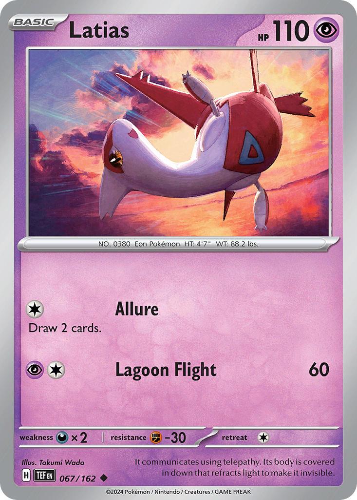 Latias⁣ - Temporal Forces⁣ (Uncommon)⁣ [067]