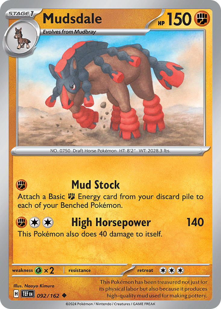 Mudsdale⁣ - Temporal Forces⁣ (Uncommon)⁣ [092]