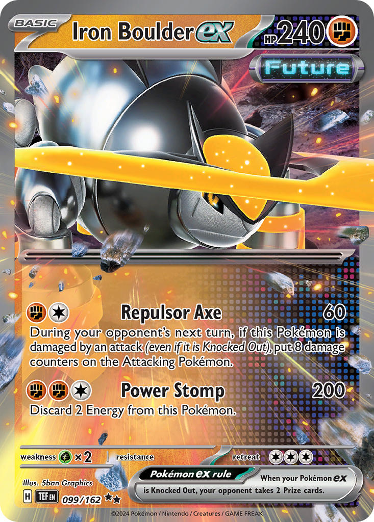 Iron Boulder ex⁣ - Temporal Forces⁣ (Double Rare)⁣ [099] English / Near Mint / Normal