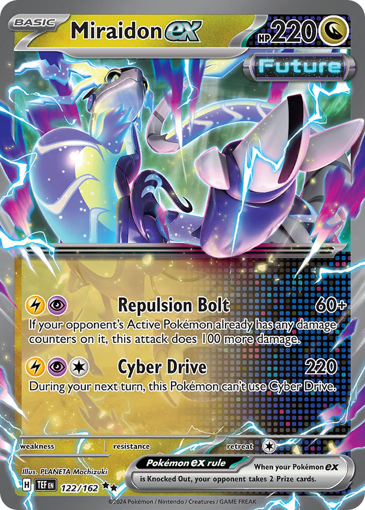 Miraidon ex⁣ - Temporal Forces⁣ (Double Rare)⁣ [122] English / Light Played / Normal