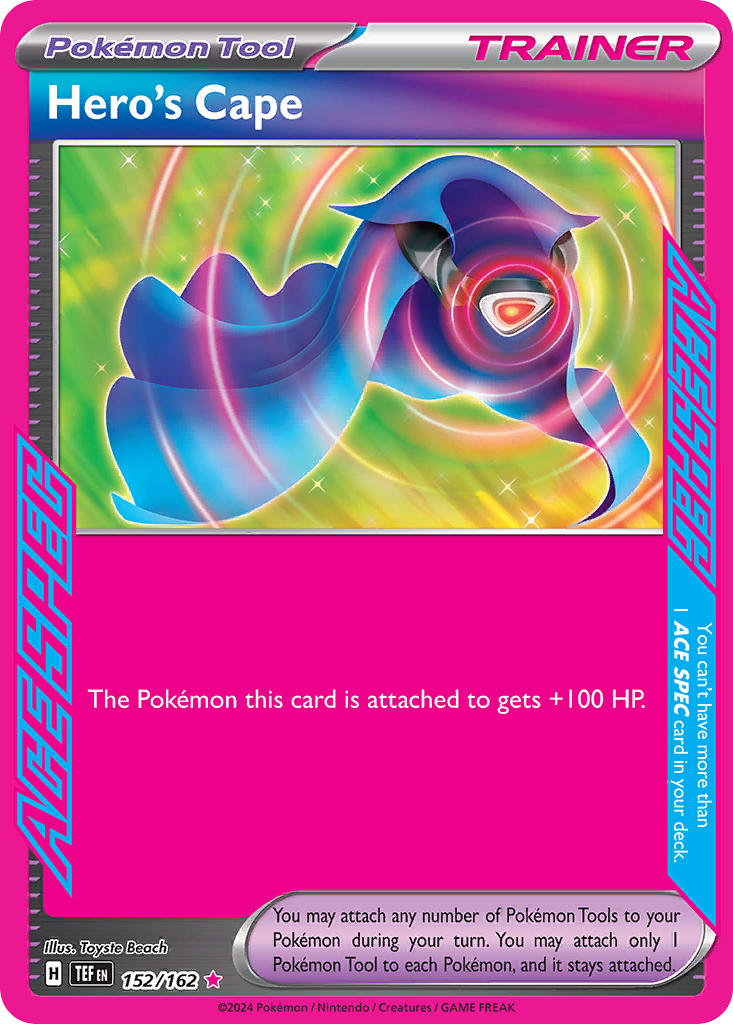 Hero's Cape⁣ - Temporal Forces⁣ (ACE Rare)⁣ [152] English / Near Mint / Normal