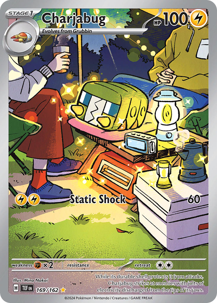 Charjabug⁣ - Temporal Forces⁣ (Illustration Rare)⁣ [169] English / Near Mint / Normal