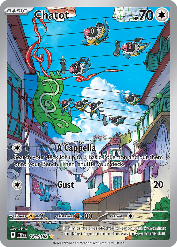 Chatot⁣ - Temporal Forces⁣ (Illustration Rare)⁣ [181] English / Near Mint / Normal