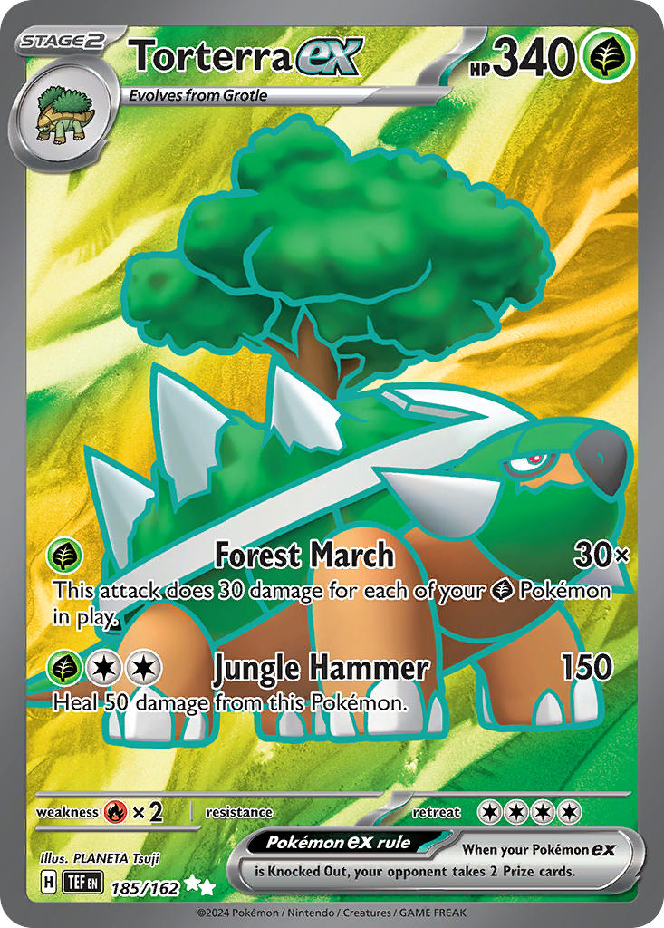 Torterra ex⁣ - Temporal Forces⁣ (Ultra Rare)⁣ [185] English / Near Mint / Normal