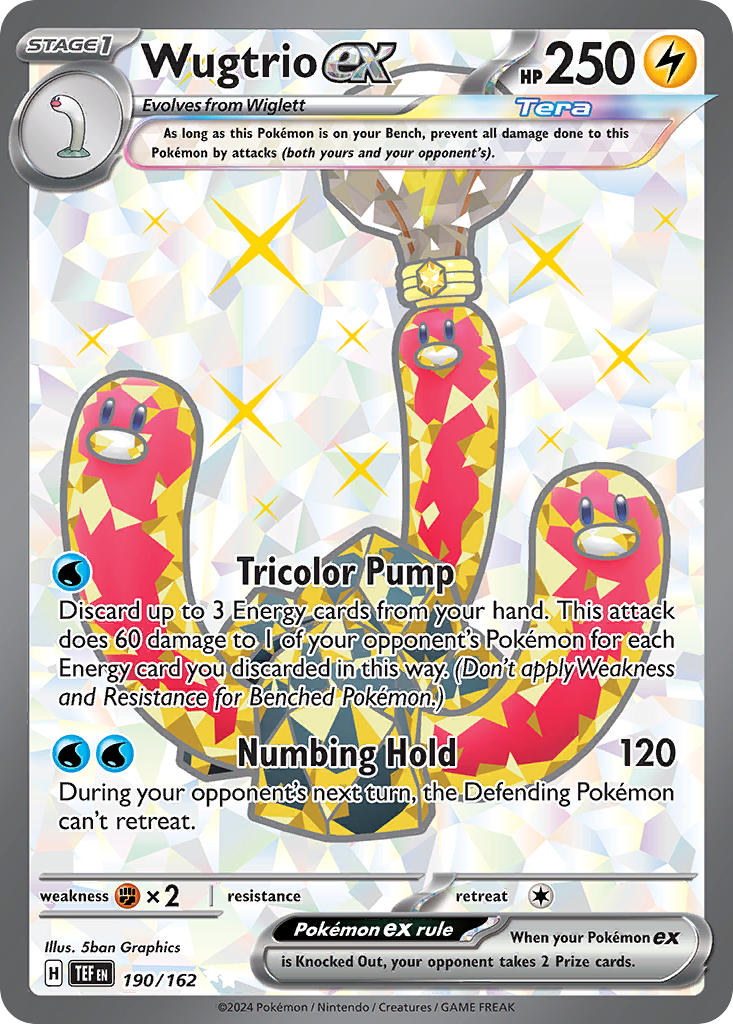 Wugtrio ex⁣ - Temporal Forces⁣ (Ultra Rare)⁣ [190] English / Near Mint / Normal