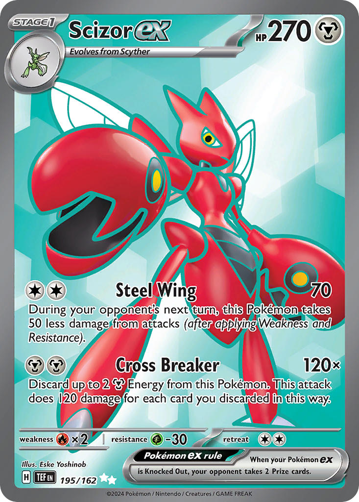 Scizor ex⁣ - Temporal Forces⁣ (Ultra Rare)⁣ [195] English / Near Mint / Normal
