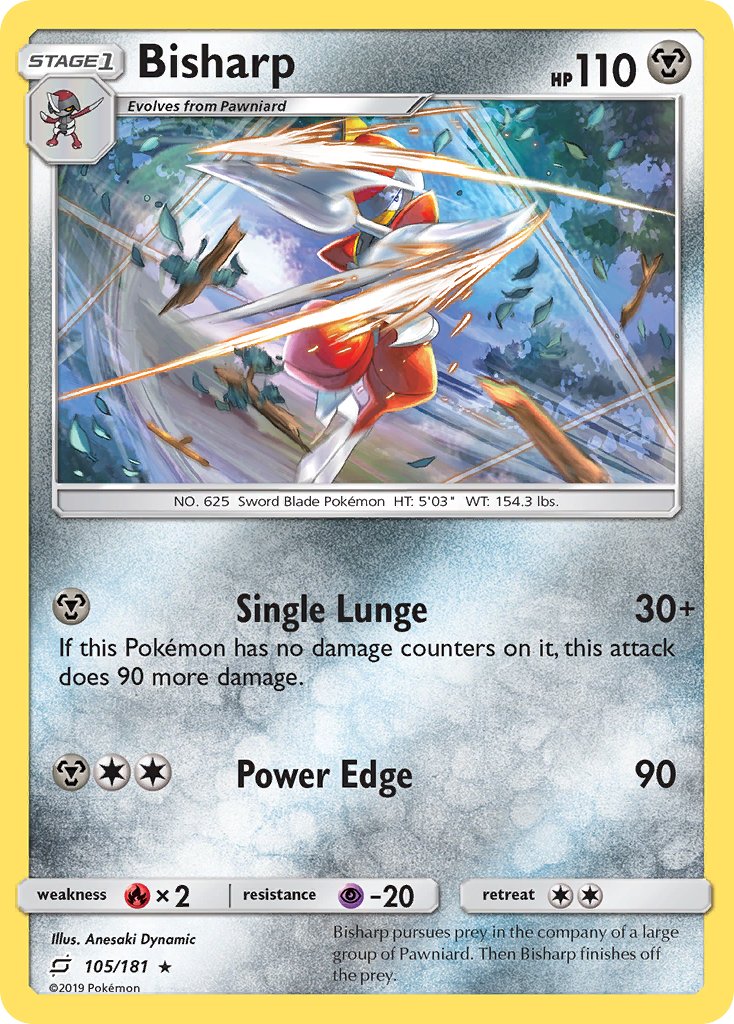 Bisharp⁣ - Team Up⁣ (Rare)⁣ [105] English / Near Mint / Reverse-Holo Normal