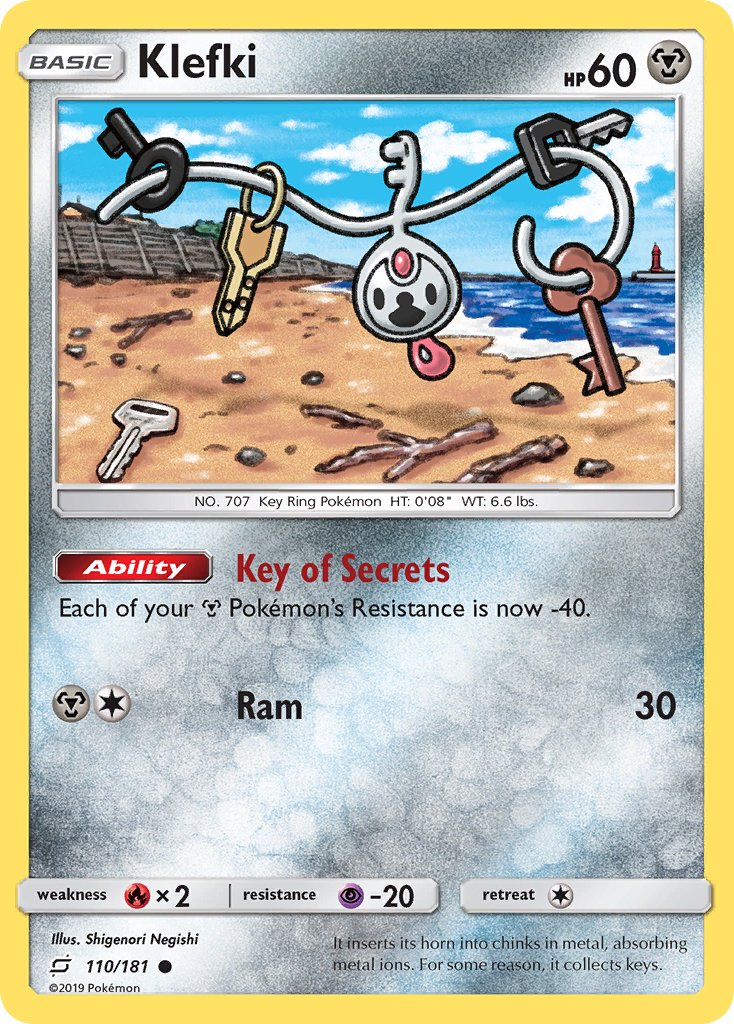 Klefki⁣ - Team Up⁣ (Common)⁣ [110] English / Near Mint / Normal