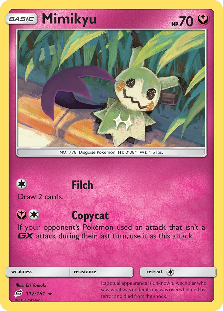 Mimikyu⁣ - Team Up⁣ (Rare)⁣ [112] English / Near Mint / Normal