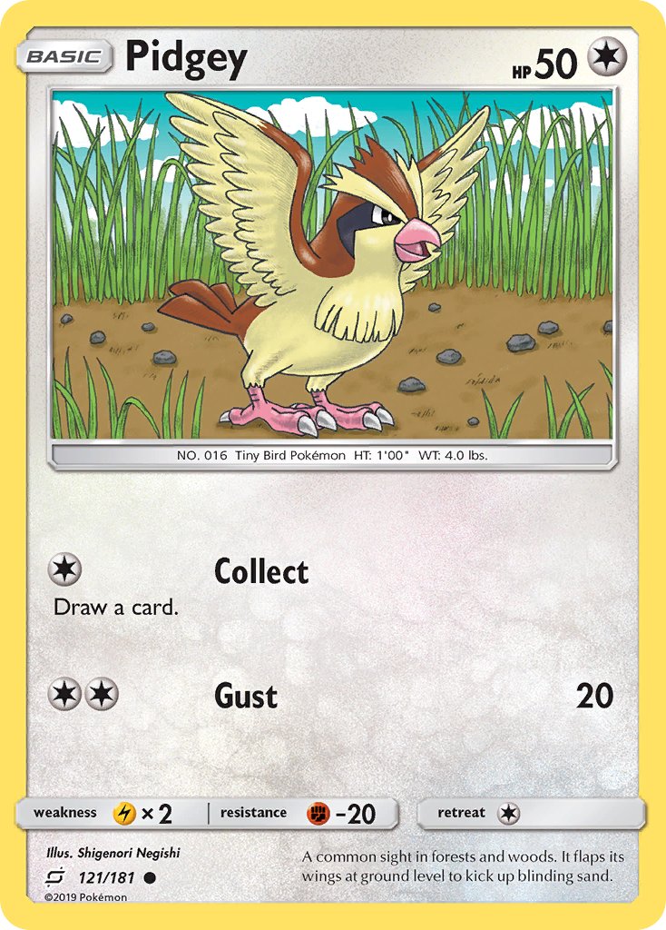 Pidgey⁣ - Team Up⁣ (Common)⁣ [121] English / Excellent / Normal