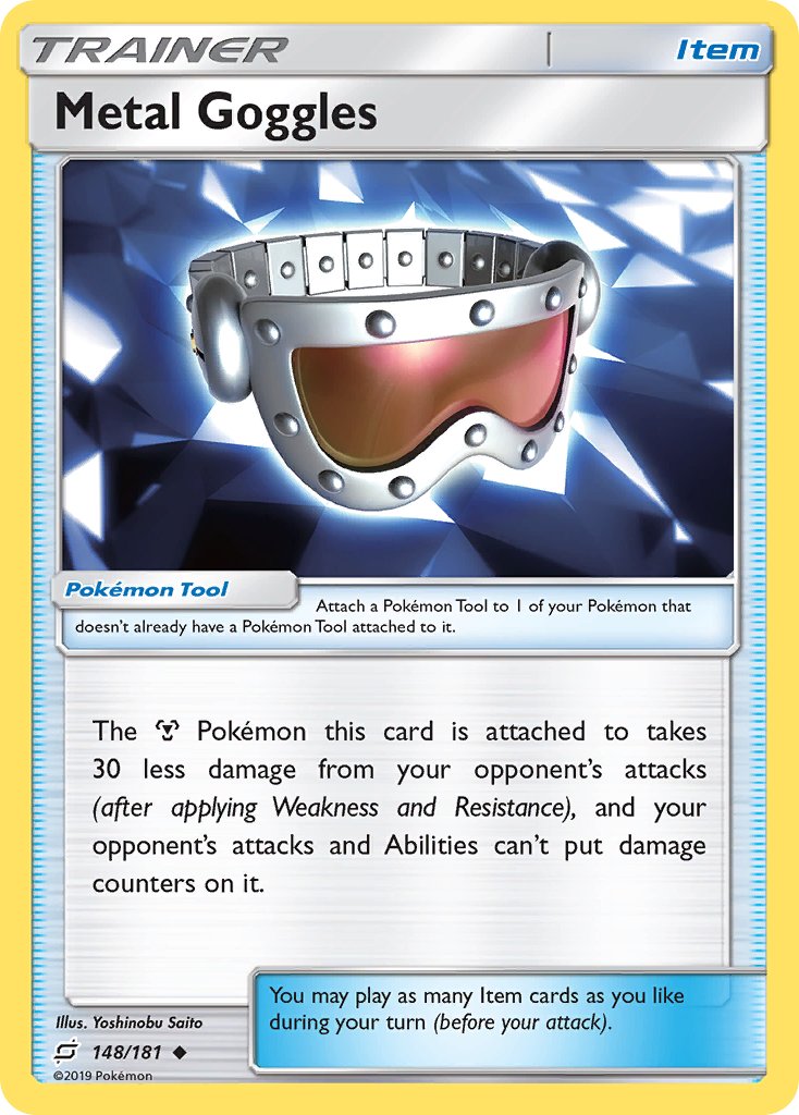Metal Goggles⁣ - Team Up⁣ (Uncommon)⁣ [148] English / Near Mint / Reverse-Holo Normal