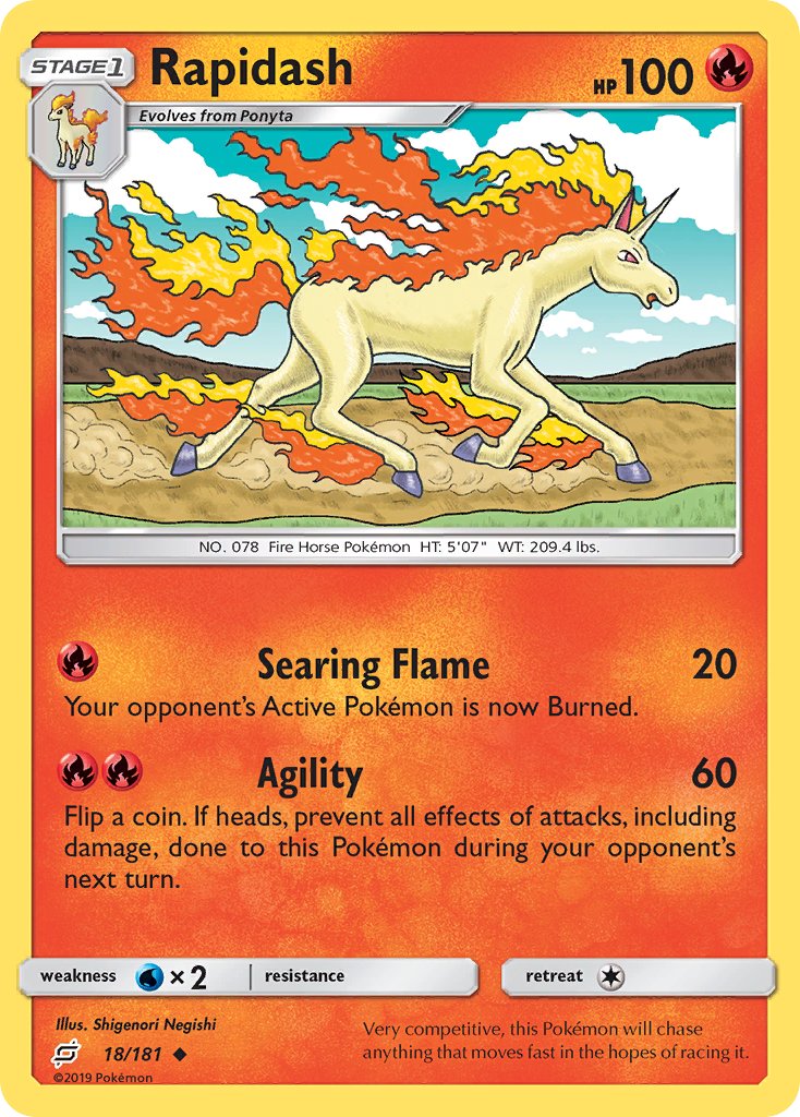 Rapidash - Team Up (Uncommon) [18] Kortspil