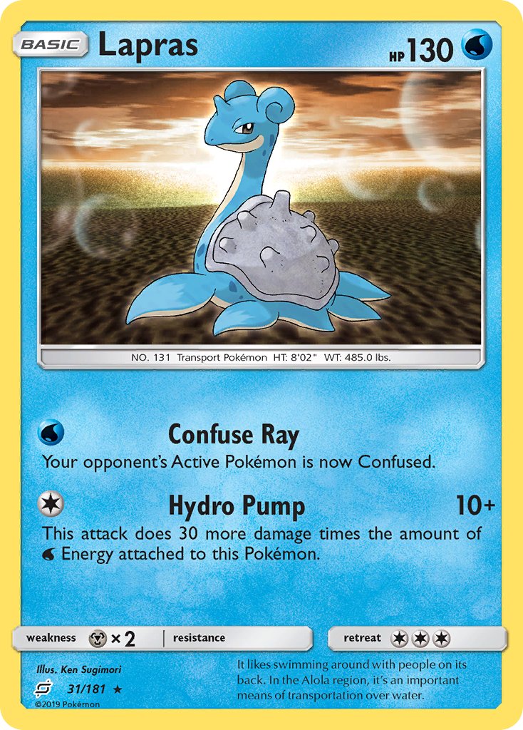 Lapras⁣ - Team Up⁣ (Rare)⁣ [31] English / Near Mint / Normal